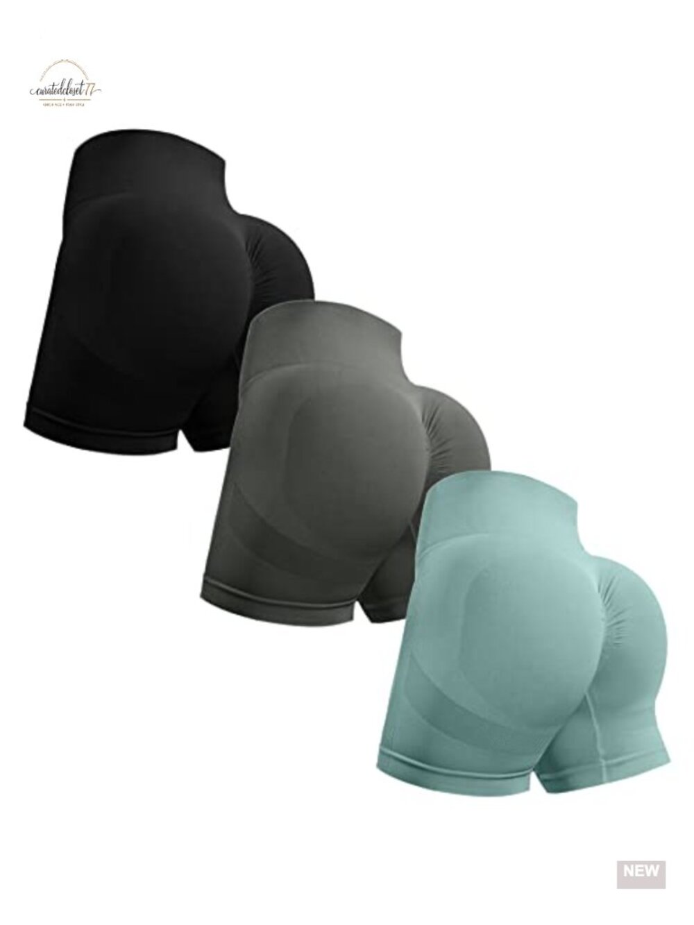 Seamless Workout Shorts for Women 5" Inseam High Waisted Butt Lifting Gym Yoga